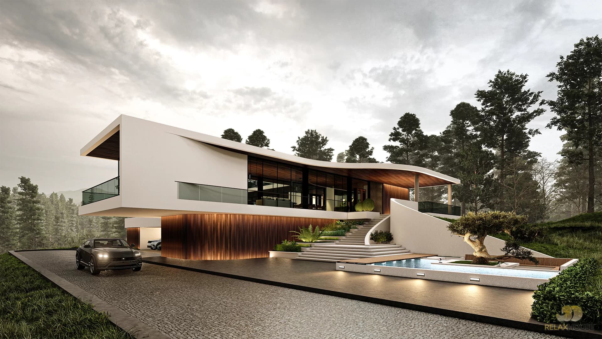 แบบบ้าน Mountain Luxury House