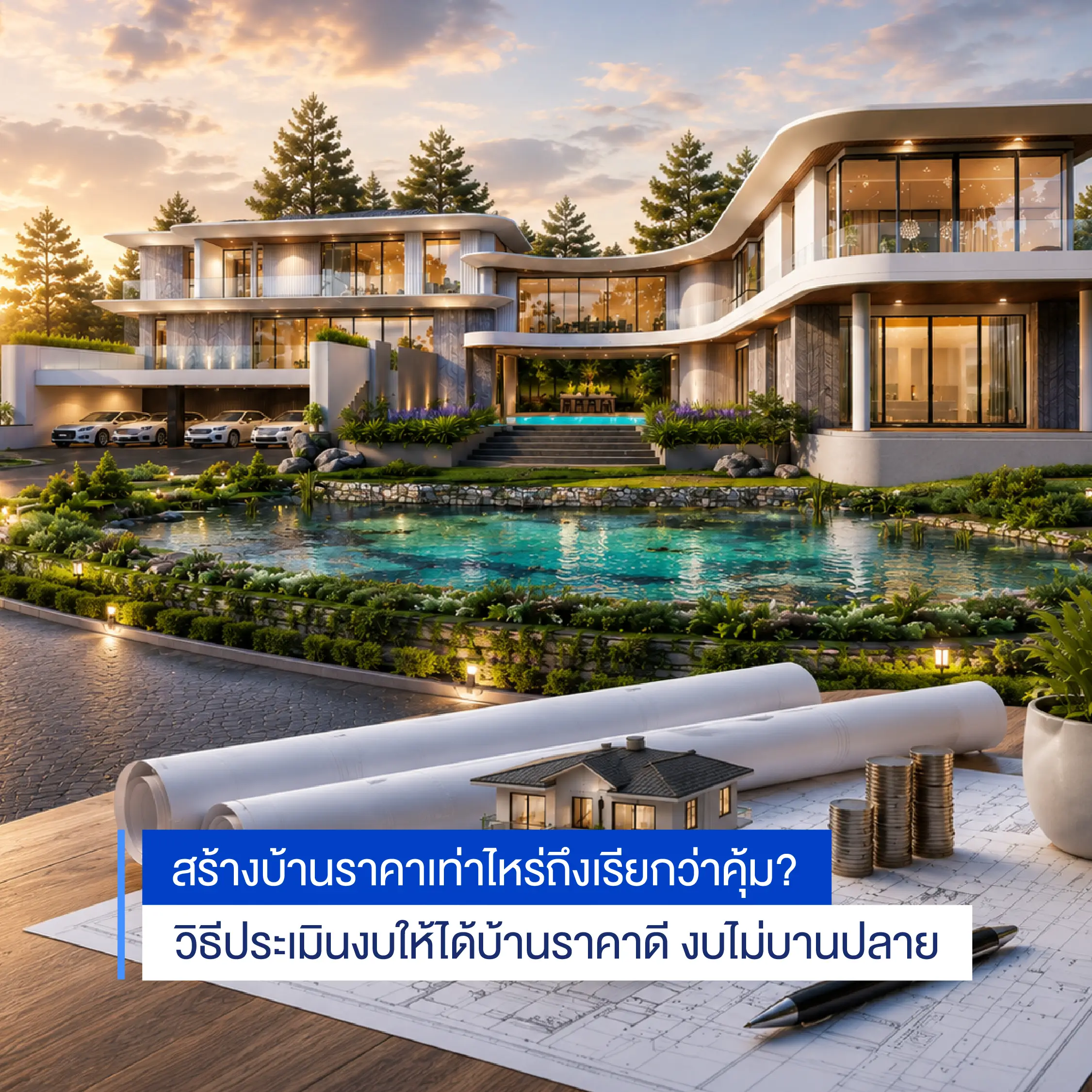 สร้างบ้านราคาเท่าไหร่ถึงคุ้ม