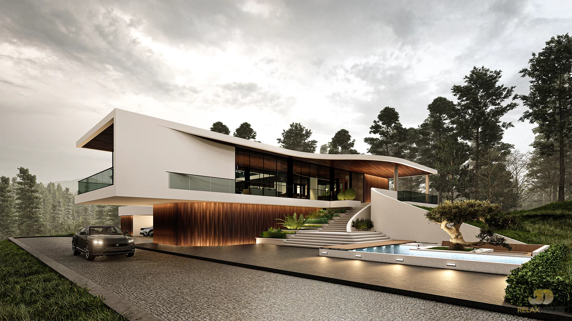 แบบบ้าน Mountain Luxury House